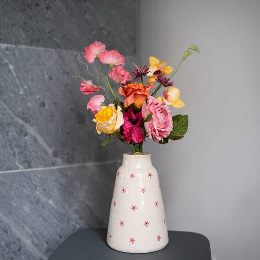 Bouquet fleurs en papier Molière