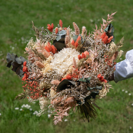 Bouquet Charles tenu en main, taille réelle du bouquet - Flowrette