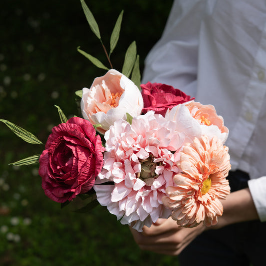 Bouquet de fleurs en papier fête des mères