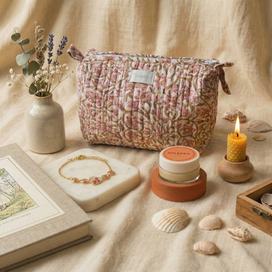 Coffret Parfumé Capucine, boîte cadeau avec fleurs séchées et parfum - Flowrette