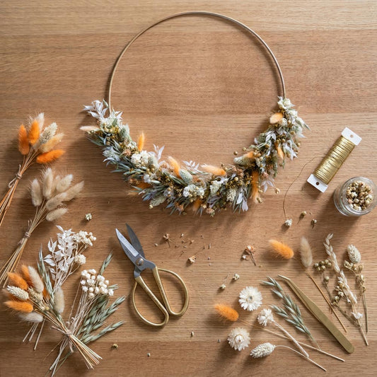 Kit DIY couronne murale Komodo, coffret cadeau prêt à offrir - Flowrette