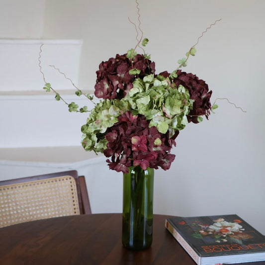 Bouquet fleurs en papier Vermeer, composition tons chauds inspirée du maître hollandais - Flowrette