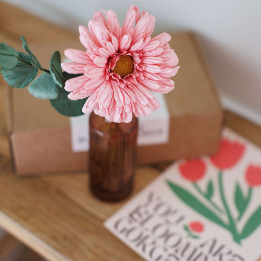 Coffret Blooming Gorgeous Rose, boîte cadeau ouverte fleurs en papier roses - Flowrette