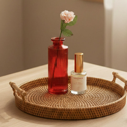 Duo parfumé Le Thé, coffret bougie et fleurs séchées aux notes de thé vert - Flowrette