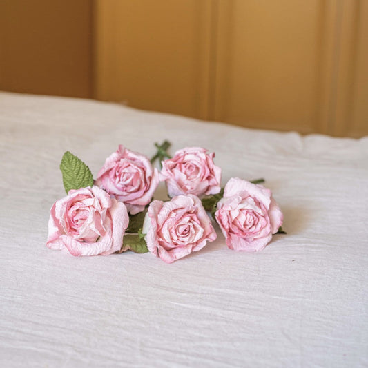 fleur-en-papier-tige-flowrette-roses-tendance