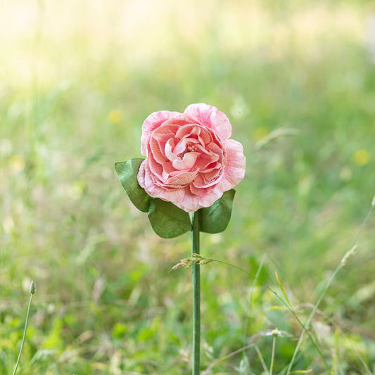 fleur-papier-flowrette-camelia-colore-rose