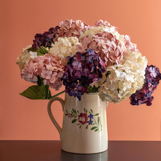 Bouquet d'hortensias en papier, vue détaillée - Flowrette