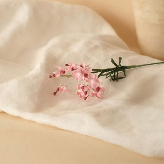 Wax en papier rose, vue d'ensemble sur fond neutre - Flowrette