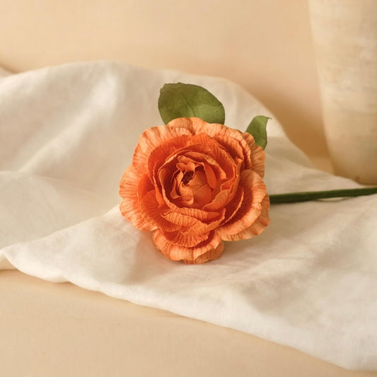 Orange paper camellia