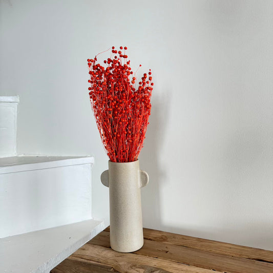Botte fleurs séchées Lin Orange foncé