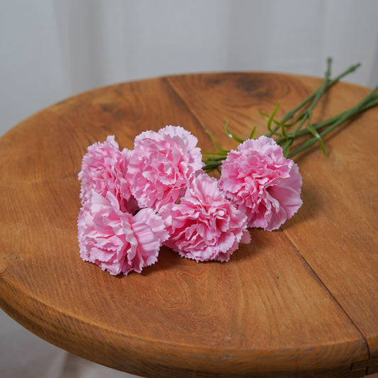 Œillet rose clair artificiel à la tige - Flowrette