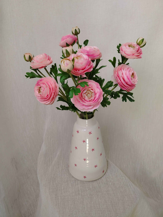 Renoncule rose poudré