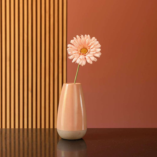 Vase Harmony corail, vue détaillée - Flowrette